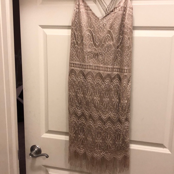 💎Jessica Simpson Gold Fringe Dress NWT! - Picture 3 of 8